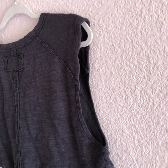 Free People | NWT Cropped Black Muscle Tank - Picture 6 of 6